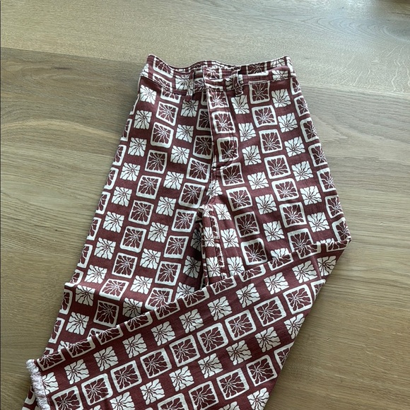 Billabong Brown and White Flare Jeans - Picture 4 of 5